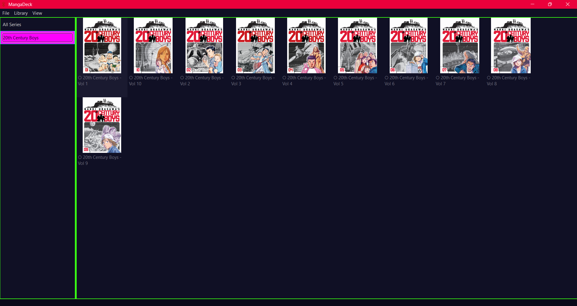 MangaDeck — CyberPunk Neon Theme